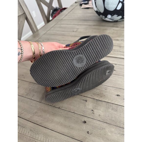 DRIES VAN NOTEN Tapestry Floral Jacquard Strappy Wedge Heel Sandals Size 36.5 - Picture 8 of 8